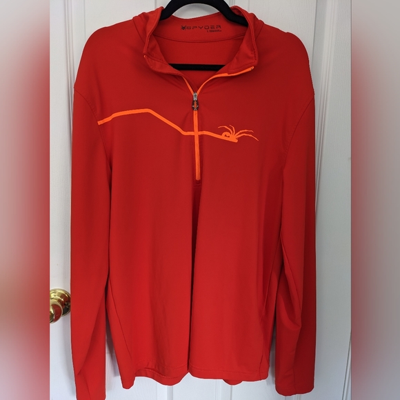 Men's Spyder Zippered Long sleeve (Large) - Picture 2 of 6
